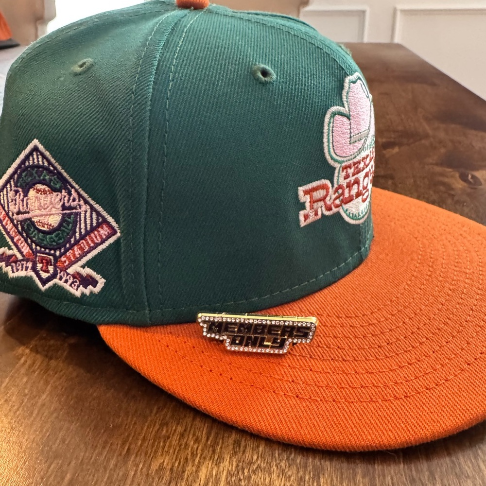 New Era Green and Orange Texas Rangers Hat